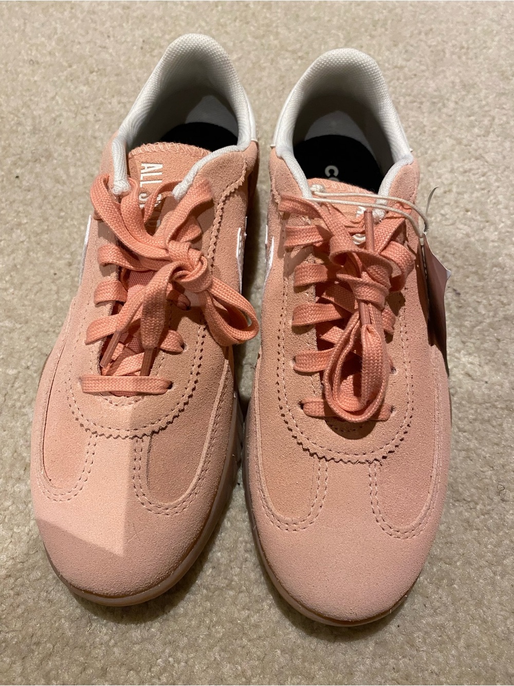 Converse Women's Peach Suede Low-Top Sneakers